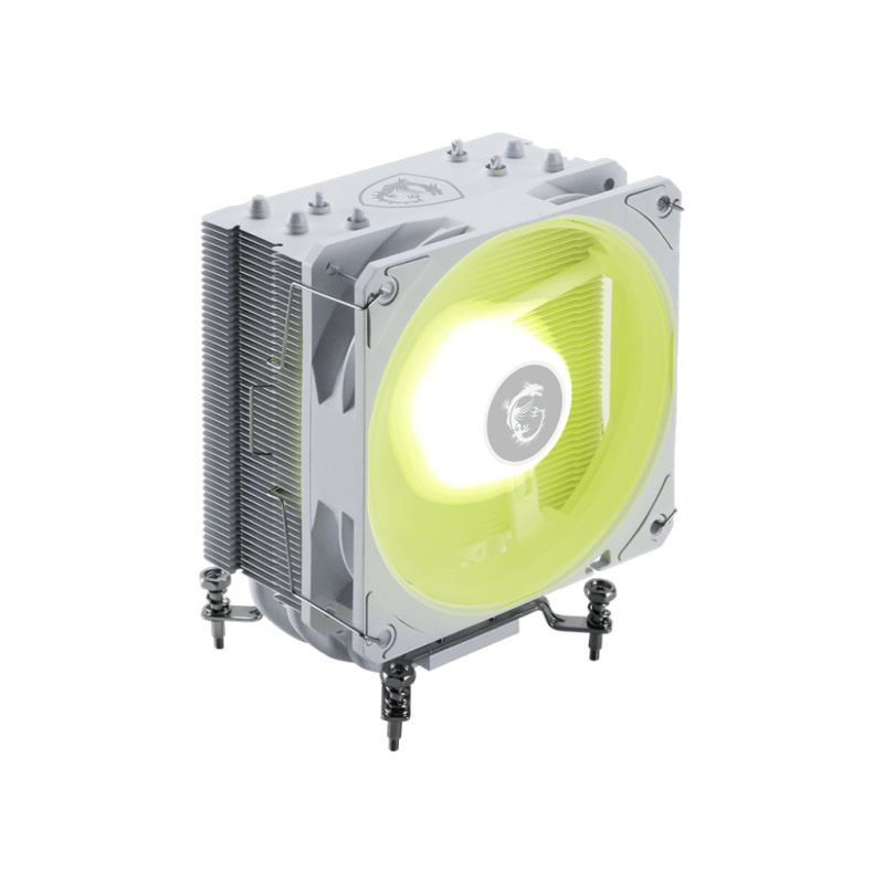 VENTILADOR P/CPU MSI (MAG COREFROZR AA13 WHITE)  FAN 120MM ARGB, SOCKET 1700, 1851, AM4, AM5, BLANCO